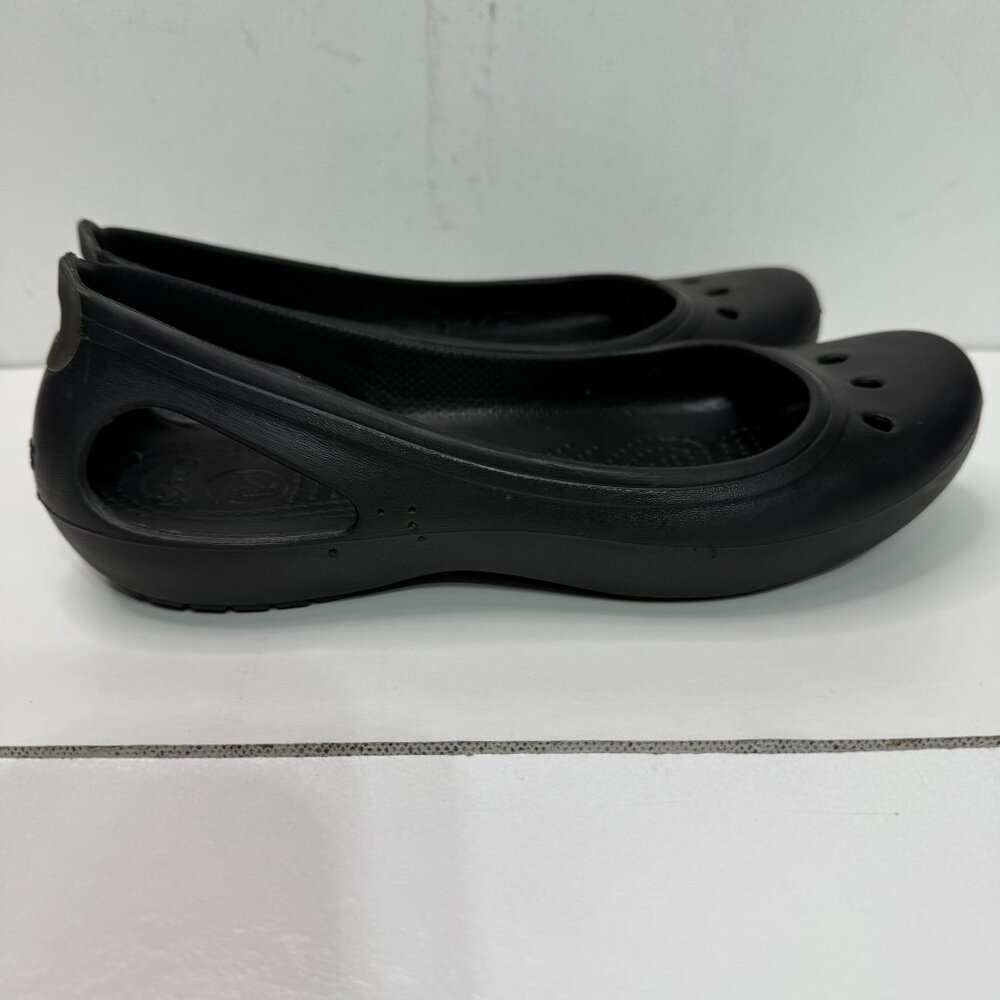 Crocs Kadee Womens Size 8 Black Ballet Flats - Picture 7 of 8
